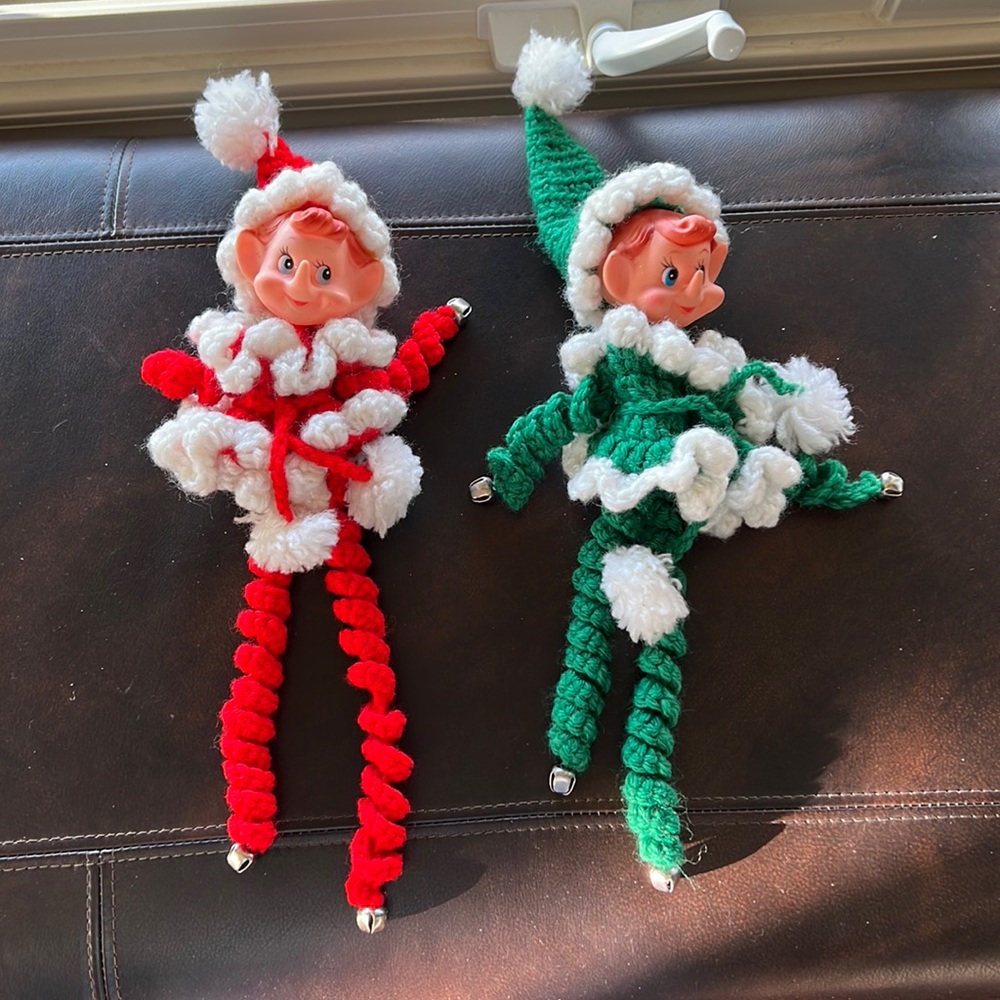 Elf Decor Crochet Hand Crafted Bells